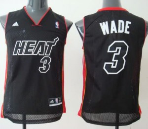 Maglie NBA Bambini Wade Miami Heats Nero2