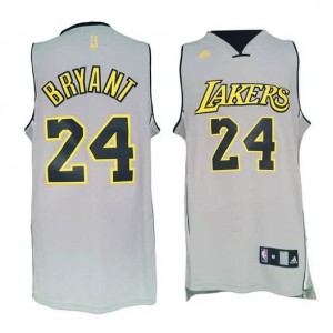 Canotte NBA Rivoluzione 30 Kobe Bryant Los Angeles Lakers Grigio