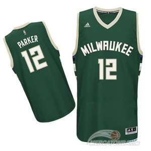 Canotte NBA Rivoluzione 30 Parker Milwaukee Bucks Verde