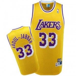 Maglie Shop Abdul Jabbar Los Angeles Lakers Giallo