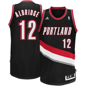 Canotte NBA Rivoluzione 30 Aldridge Portland Trail Blazers Nero