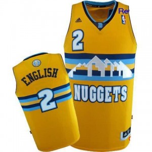 Canotte NBA Rivoluzione 30 Alex English Denver Nuggets Giallo