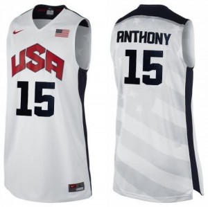 Canotte Anthony USA 2012 Bianco