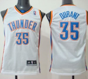 Maglie Bambini Durant Oklahoma City Thunder Bianco