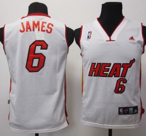 Maglie Bambini James Miami Heats Bianco