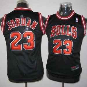 Maglie NBA Bambini Jordan Chicago Bulls Nero