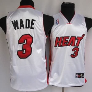 Maglie NBA Bambini Wade Miami Heats Bianco