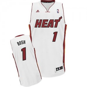 Canotte NBA Rivoluzione 30 Bosh Miami Heats Bianco