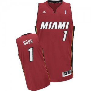 Canotte NBA Rivoluzione 30 Bosh Miami Heats Rosso