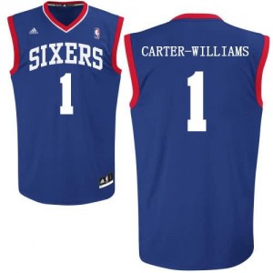 Maglie Shop Carter Williams Philadelphia 76ers Blu