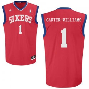 Maglie Shop Carter Williams Philadelphia 76ers Rosso