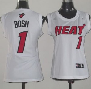 Maglie NBA Donna Bosh Miami Heats Bianco