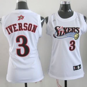 Maglie NBA Donna Iverson Philadelphia 76ers Bianco