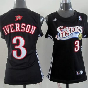 Maglie NBA Donna Iverson Philadelphia 76ers Nero