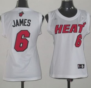 Maglie NBA Donna James Miami Heats Bianco