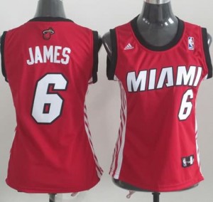 Maglie NBA Donna James Miami Heats Rosso