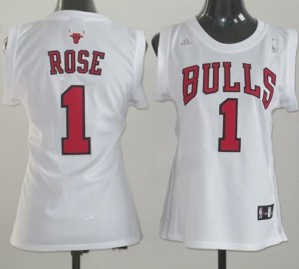 Maglie NBA Donna Rose Chicago Bulls Bianco