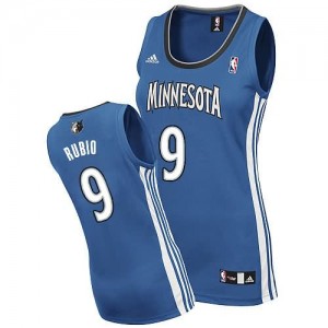 Italia Maglie Donna Rubio Minnesota Timberwolves Blu