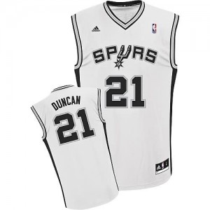 Canotte NBA Rivoluzione 30 Duncan San Antonio Spurs Bianco