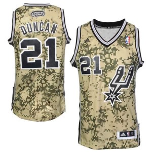 Canotte NBA Rivoluzione 30 Duncan San Antonio Spurs Camouflage