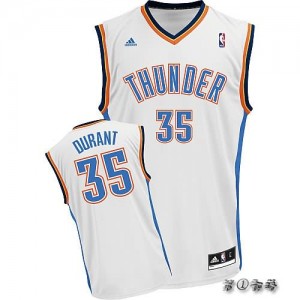 Canotte NBA Rivoluzione 30 Durant Oklahoma City Thunder Bianco