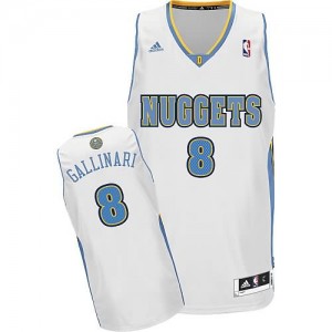 Canotte NBA Rivoluzione 30 Gallinari Denver Nuggets Bianco