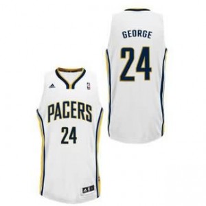 Canotte NBA Rivoluzione 30 George Indiana Pacers Bianco