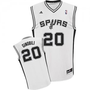 Canotte NBA Rivoluzione 30 Ginobili San Antonio Spurs Bianco