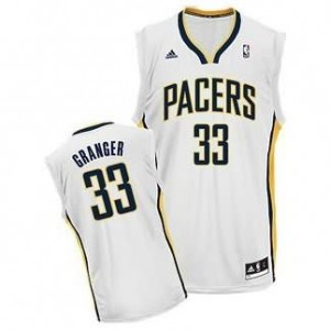 Canotte NBA Rivoluzione 30 Granger Indiana Pacers Bianco