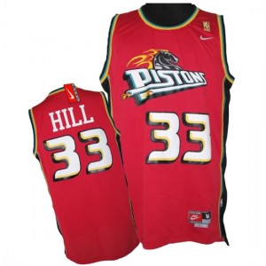 Maglie Basket Hill Detroit Pistons Rosso