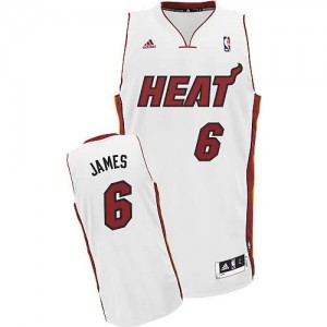 Canotte NBA Rivoluzione 30 James Miami Heats Bianco