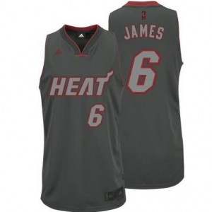 Canotte NBA Rivoluzione 30 James Miami Heats Grigio