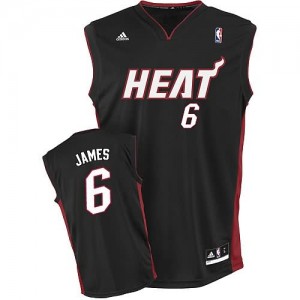 Canotte NBA Rivoluzione 30 James Miami Heats Nero