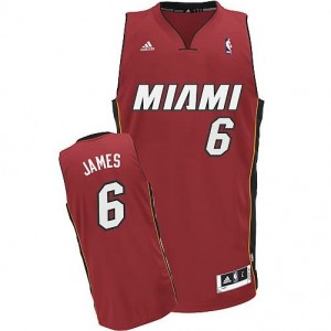 Canotte NBA Rivoluzione 30 James Miami Heats Rosso