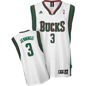 Canotte NBA Rivoluzione 30 Jennings Milwaukee Bucks Bianco