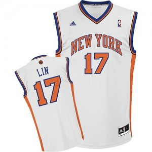 Canotte NBA Rivoluzione 30 Jeremy Lin New York Knicks Bianco
