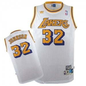 Maglie Basket Johnson Los Angeles Lakers Bianco