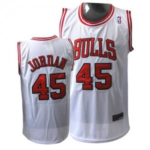 Maglie Basket Jordan Chicago Bulls Bianco