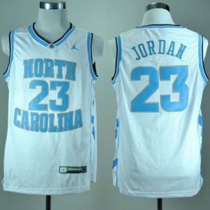 Canotte Basket NCAA Jordanh North Carolina Bianco