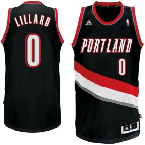 Canotte NBA Rivoluzione 30 Lillard Portland Trail Blazers Nero