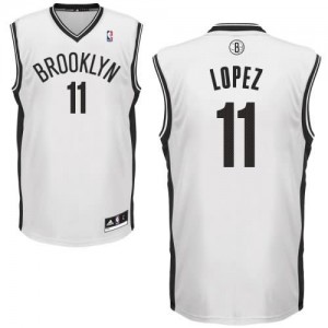 Canotte NBA Rivoluzione 30 Lopez Brooklyn Nets Bianco