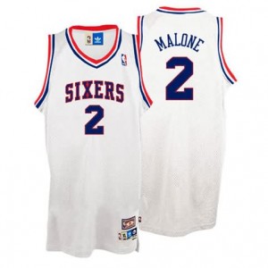 Maglie Basket Malone Philadelphia 76ers Bianco