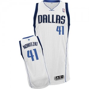 Maglie Basket Nowitzki Dallas Mavericks Bianco