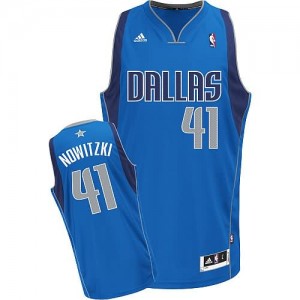 Maglie Basket Nowitzki Dallas Mavericks Blu
