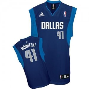 Maglie Basket Nowitzki Dallas Mavericks Blu
