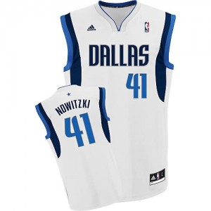 Canotte NBA Rivoluzione 30 Nowitzki Dallas Mavericks Bianco