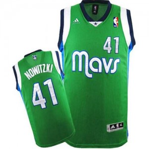 Maglie Basket Nowitzki Dallas Mavericks Verde