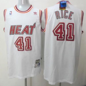 Maglie Basket Rice Miami Heats Bianco