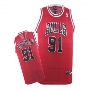 Maglie Basket Rodman Chicago Bulls Rosso