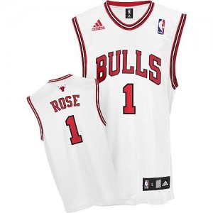 Canotte NBA Rivoluzione 30 Rose Chicago Bulls Bianco